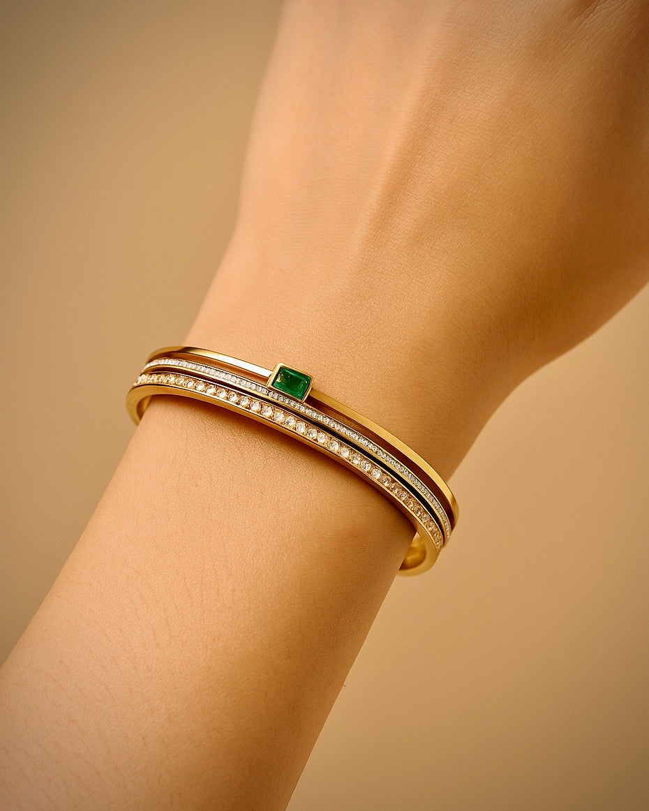 Emerald Elegance Bangle
