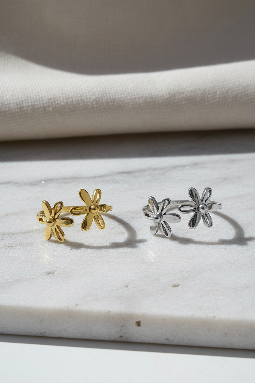 Gold Twin Daisies