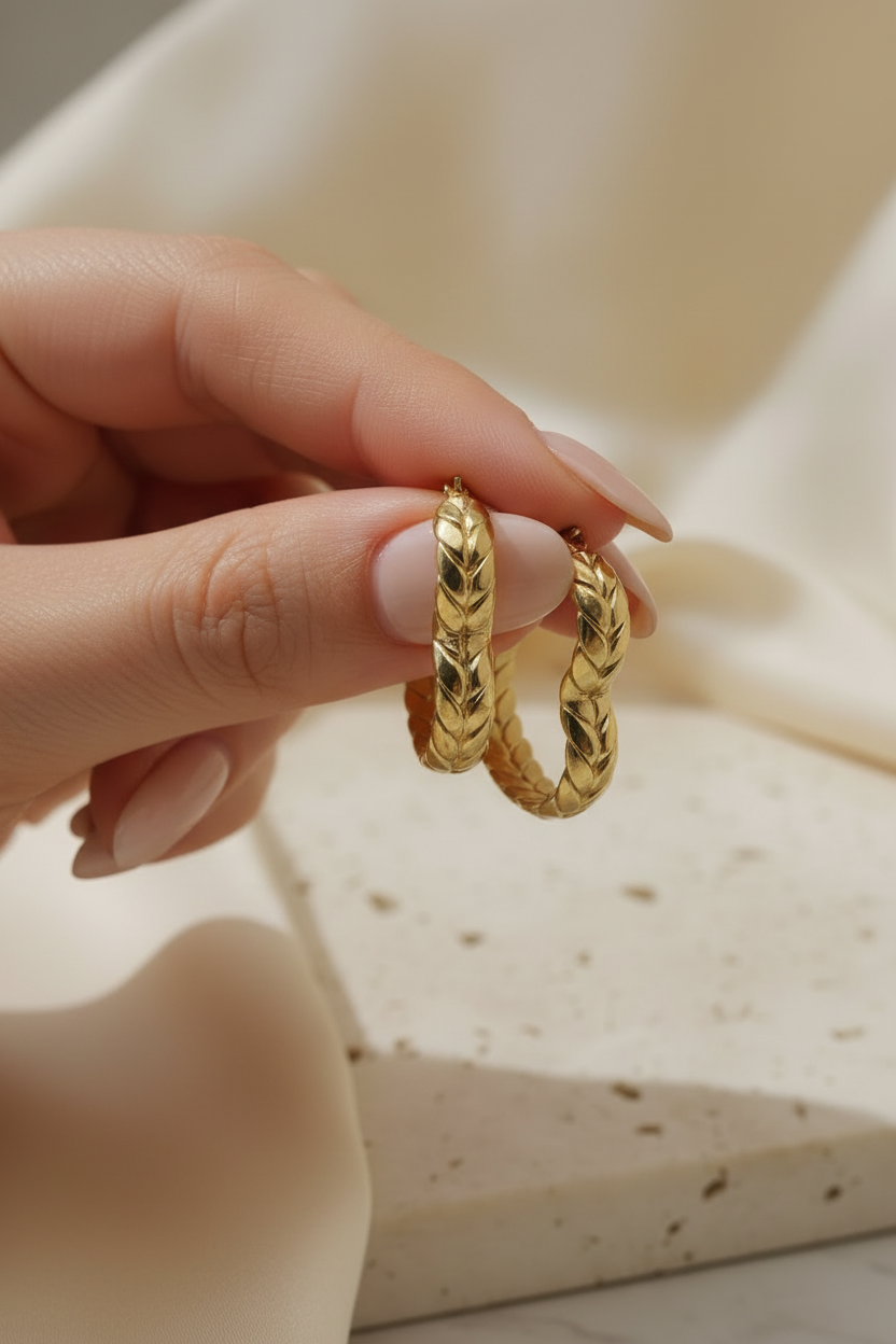 Velora H-Twist Hoops