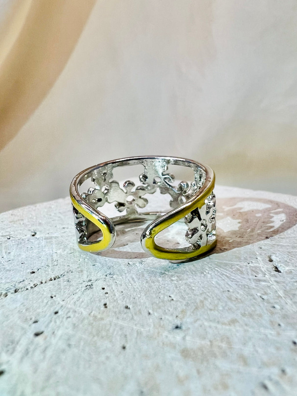 Gulrooh — gold-plated zinc alloy ring by Arayeh, view 2