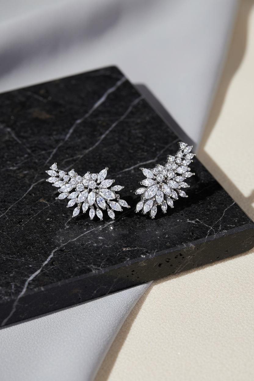 Luxe Crown Studs
