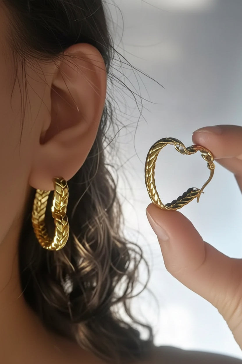 Velora H-Twist Hoops