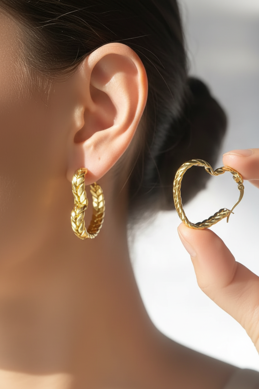 Velora H-Twist Hoops