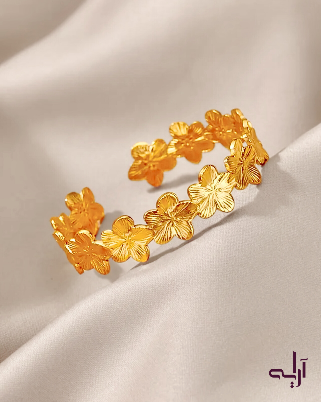 Golden Blossom Cuff