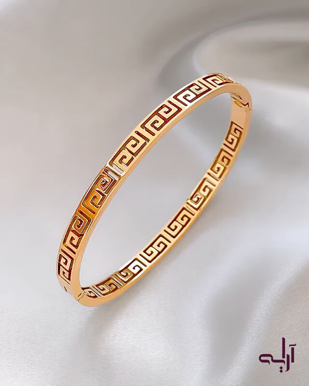 Golden Greek Key bangle