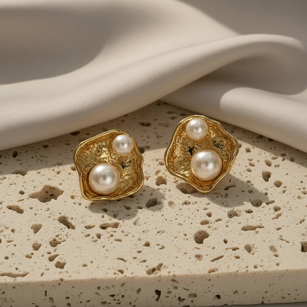 Pearl Cradle Studs