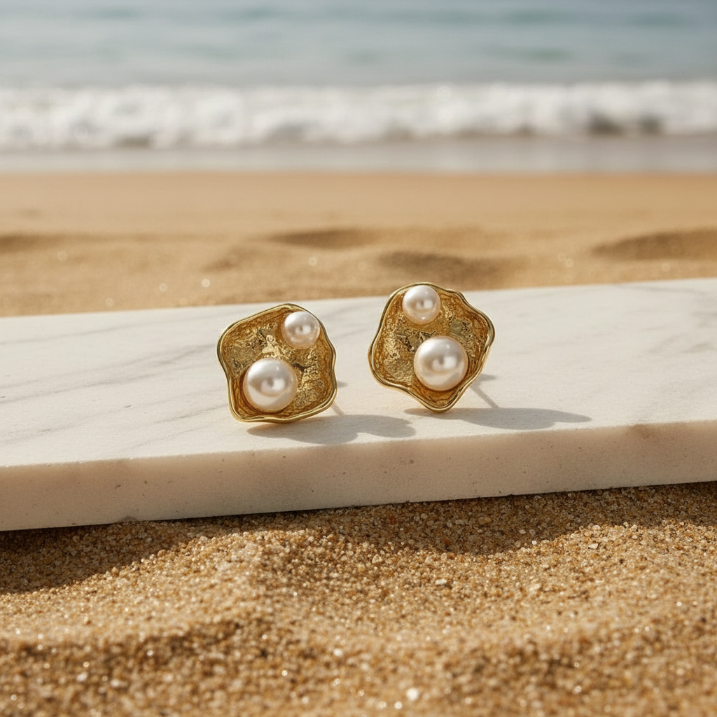 Pearl Cradle Studs