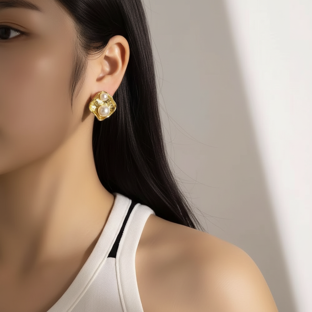 Pearl Cradle Studs
