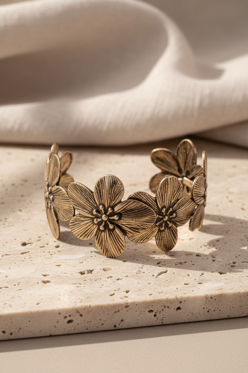 Retro Floral Cuff