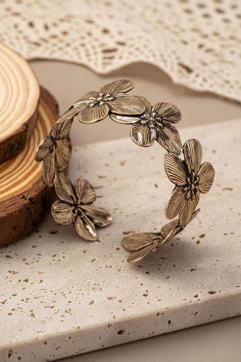 Retro Floral Cuff