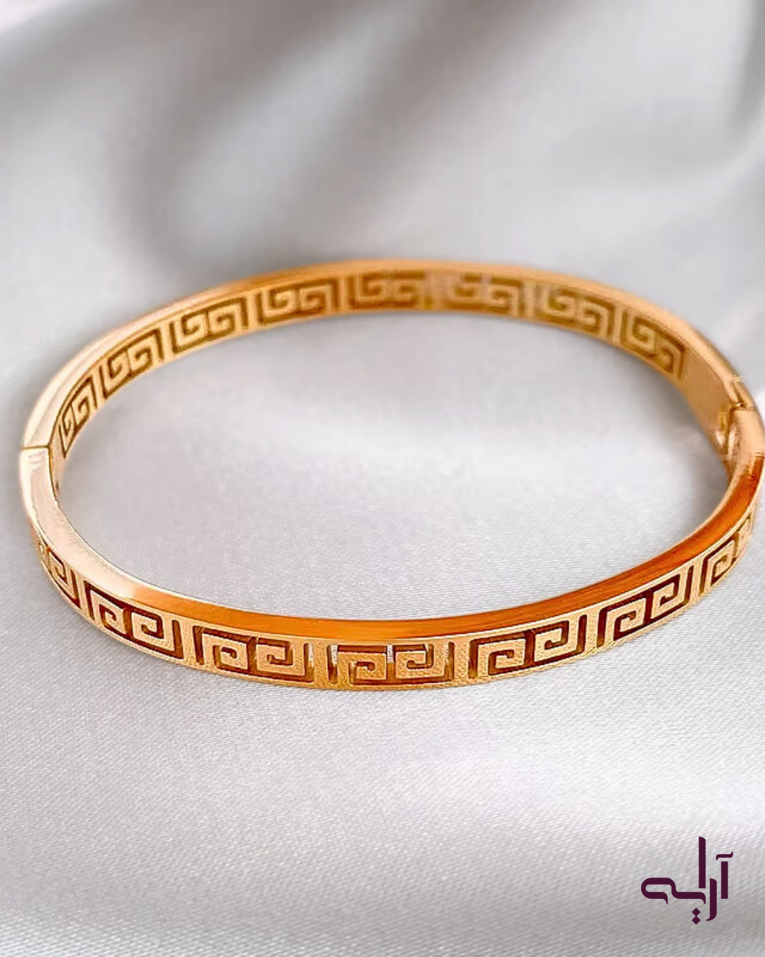 Golden Greek Key bangle