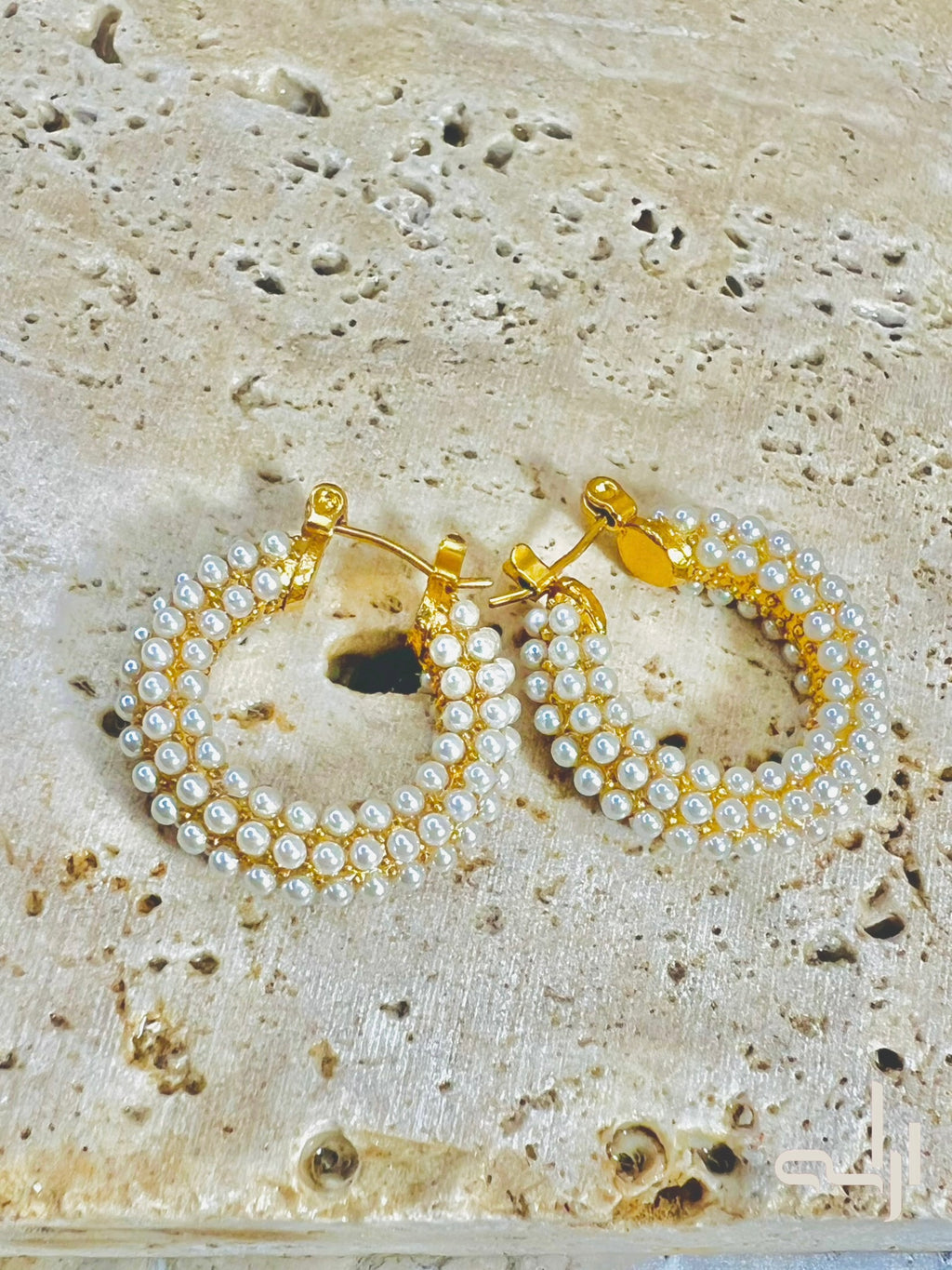 Pearl Cascade Hoops
