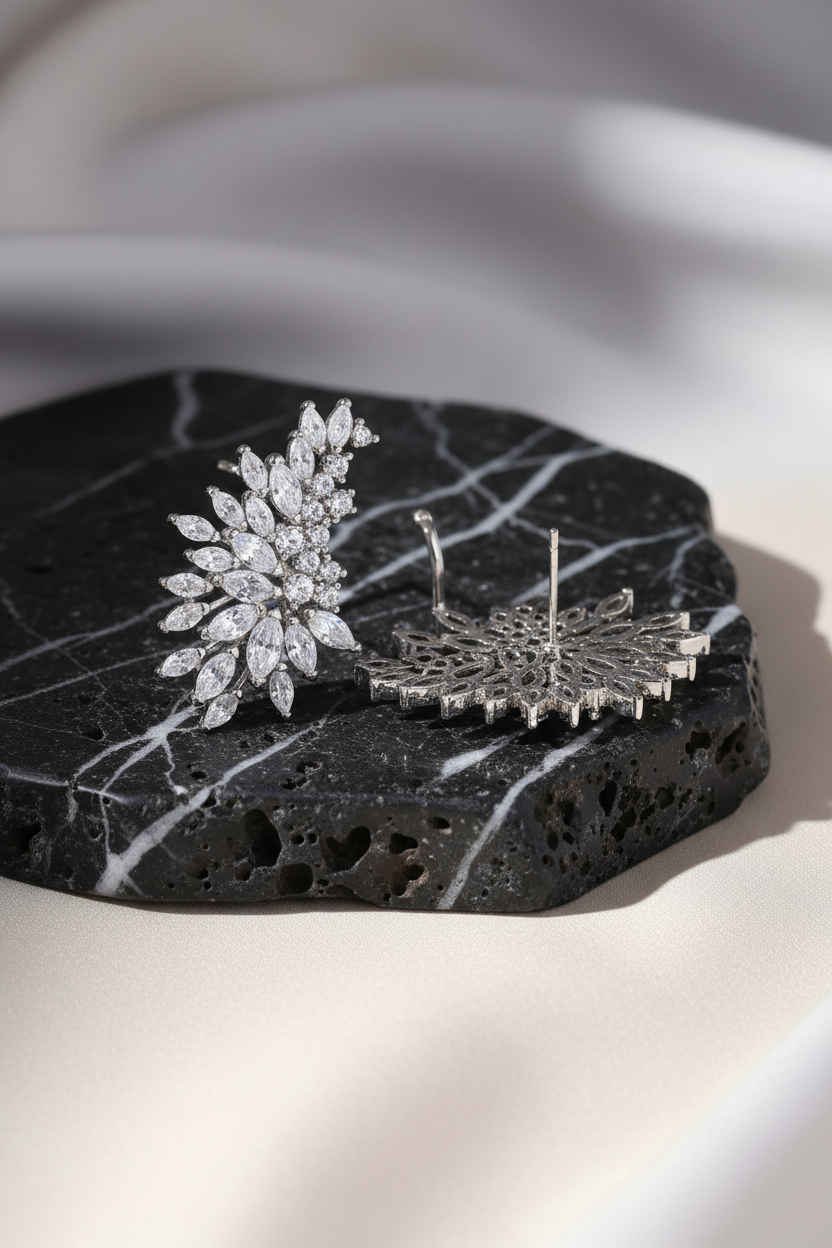 Luxe Crown Studs