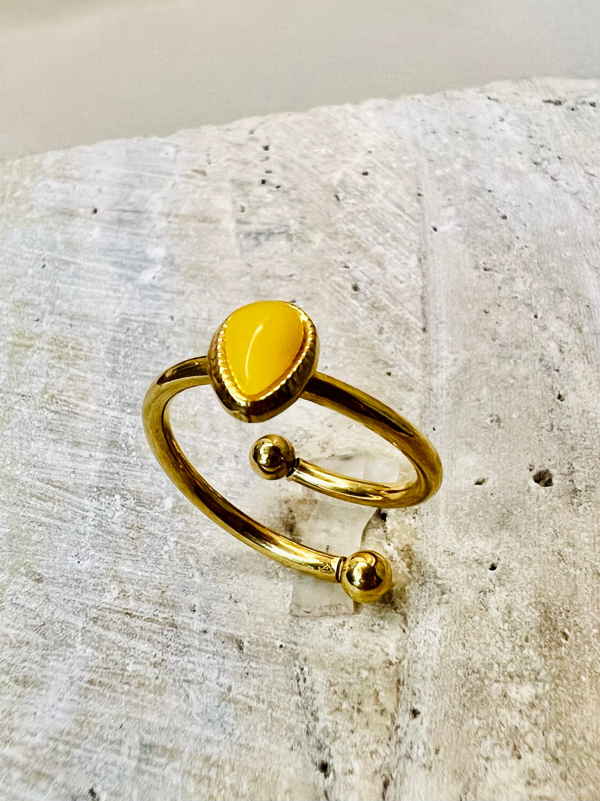 Talisim Ring — gold-plated stainless steel ring by Arayeh, view 4