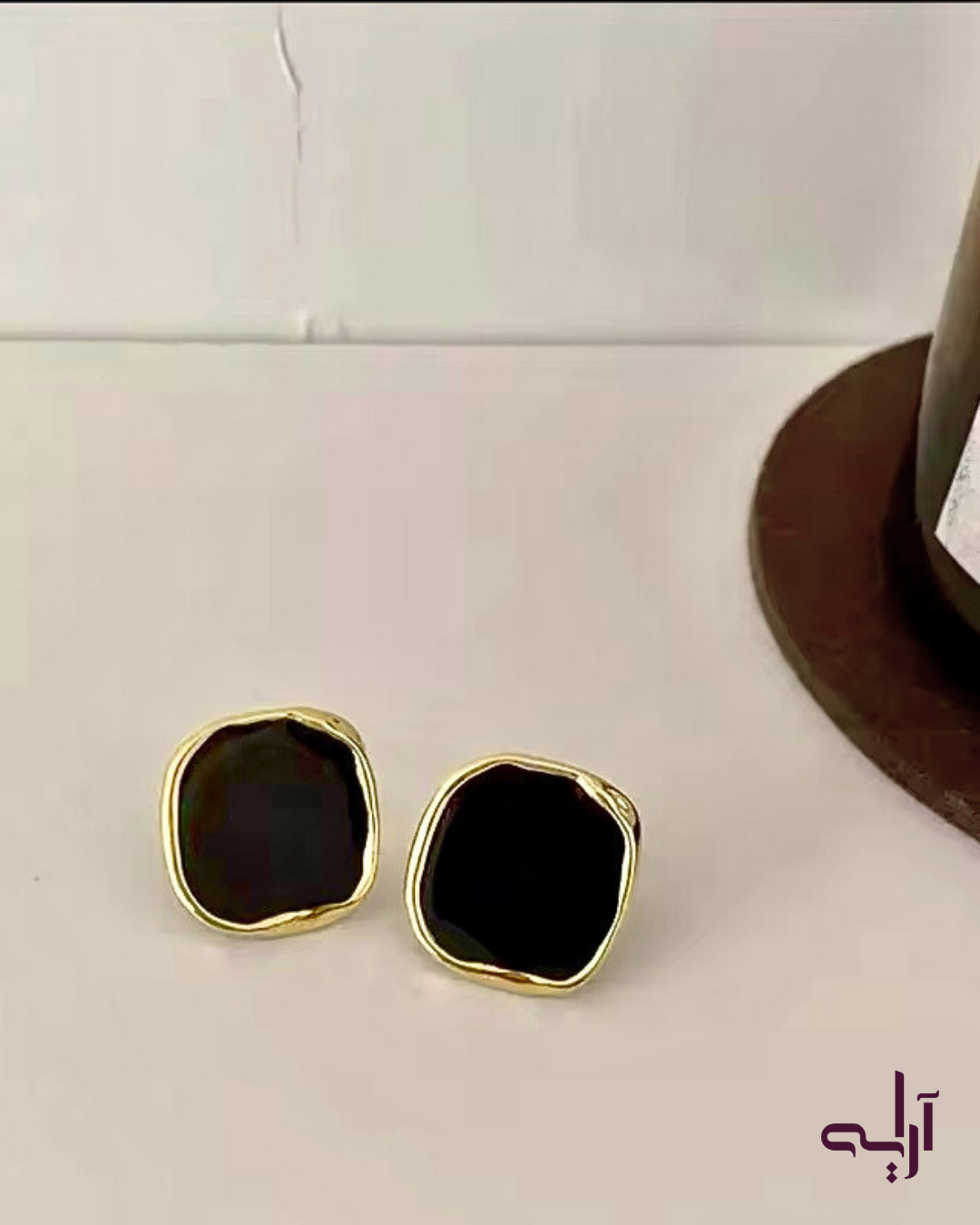 Black Aura Studs