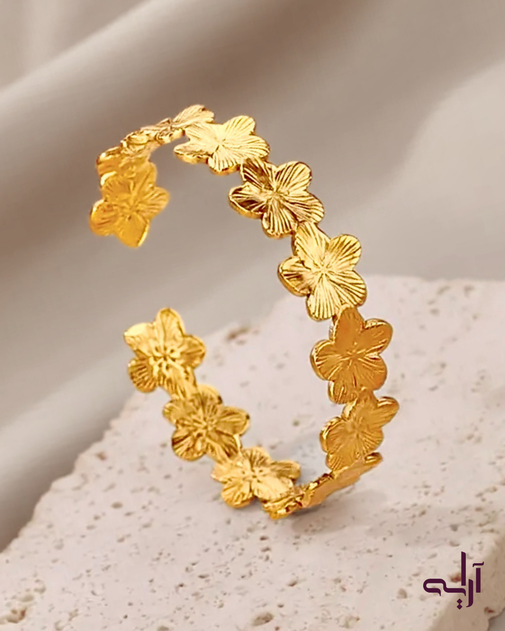 Golden Blossom Cuff