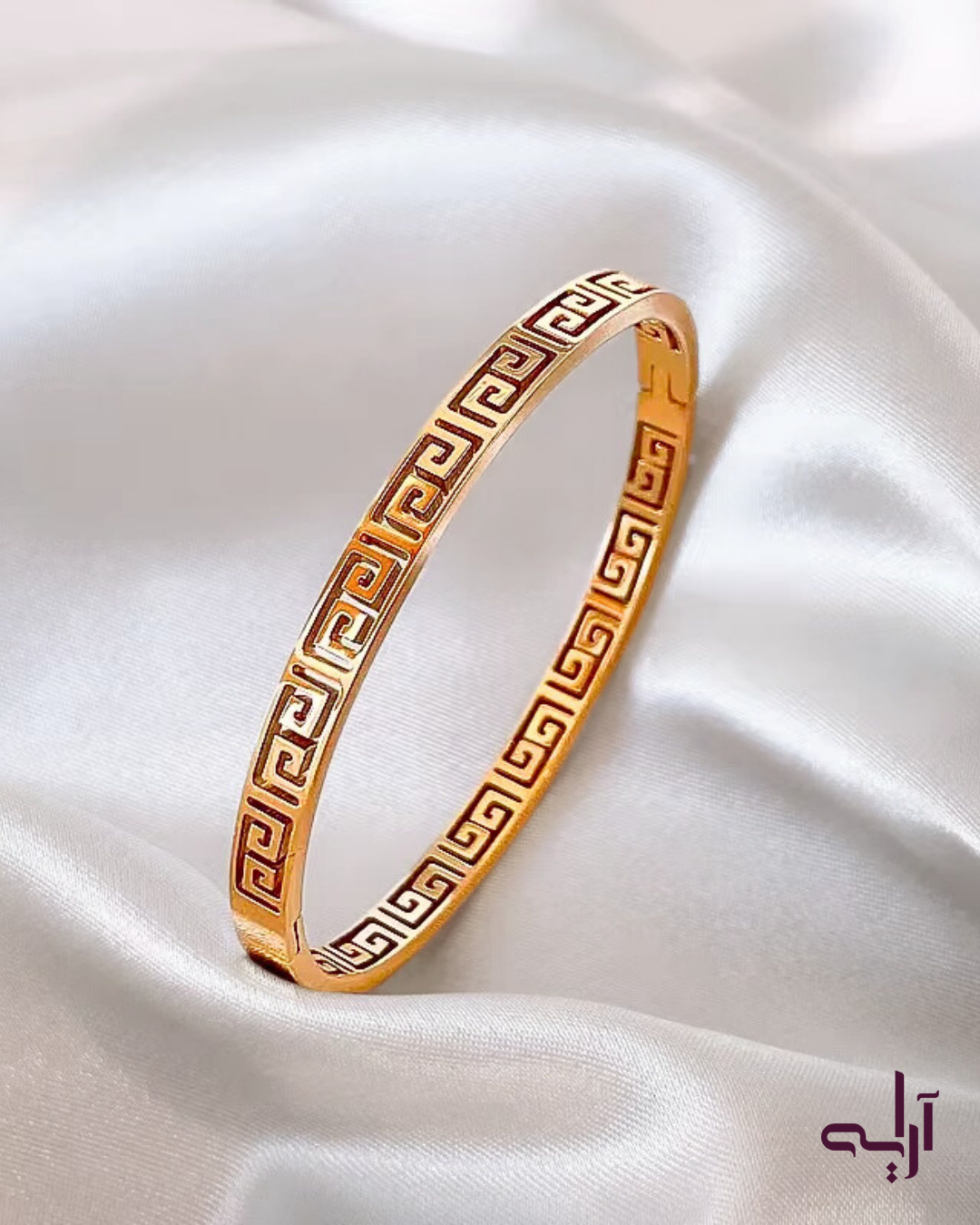 Golden Greek Key bangle