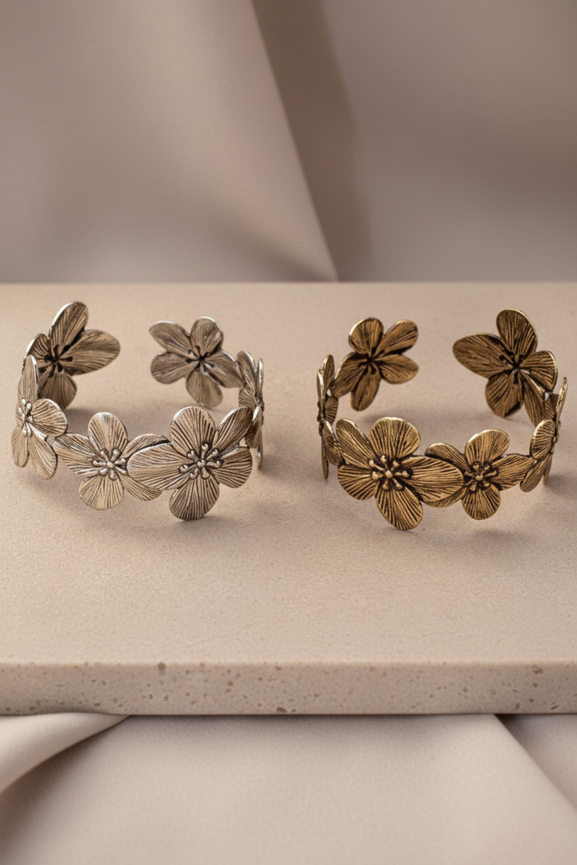 Retro Floral Cuff