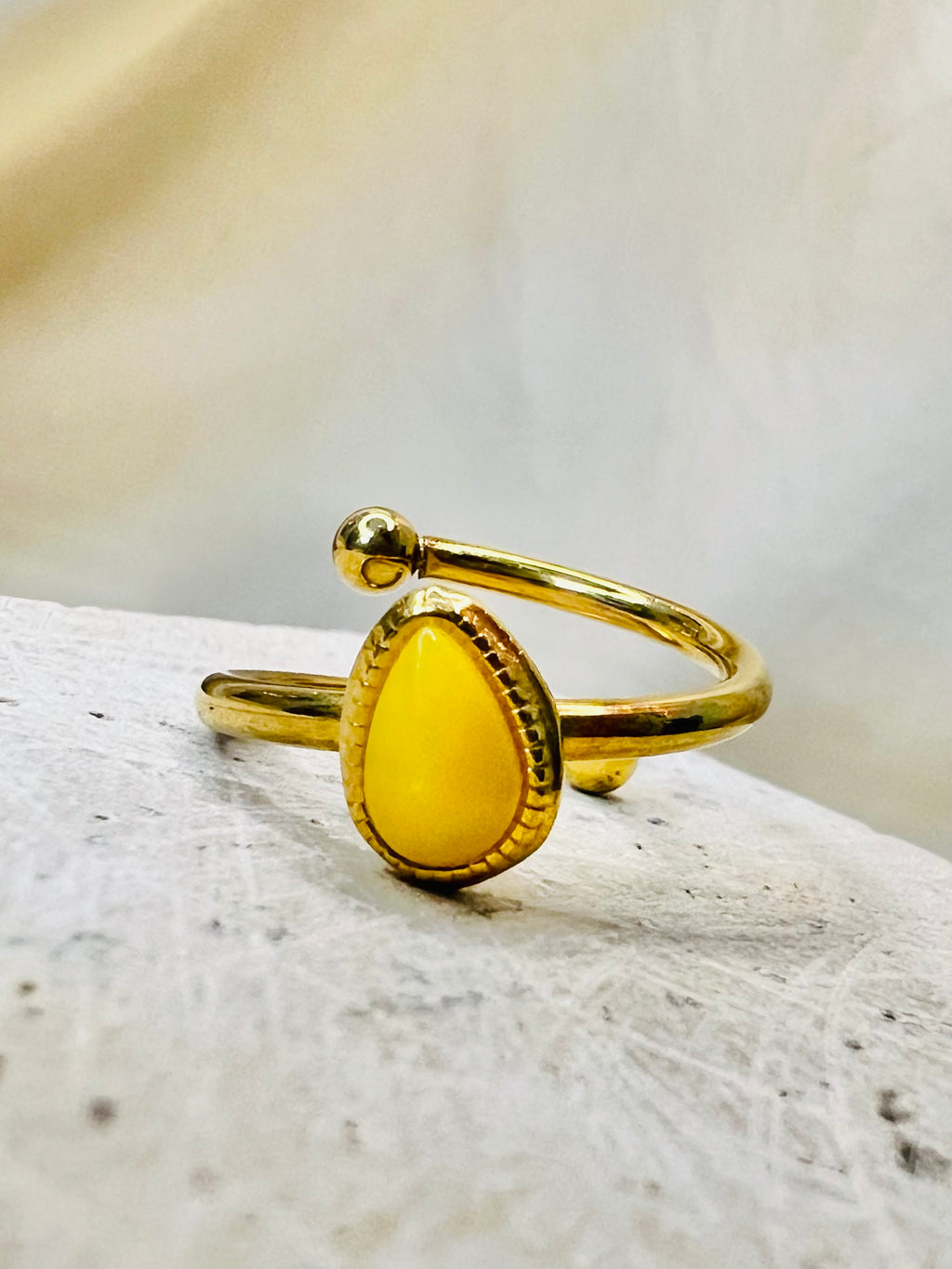Talisim Ring — gold-plated stainless steel ring by Arayeh, view 3