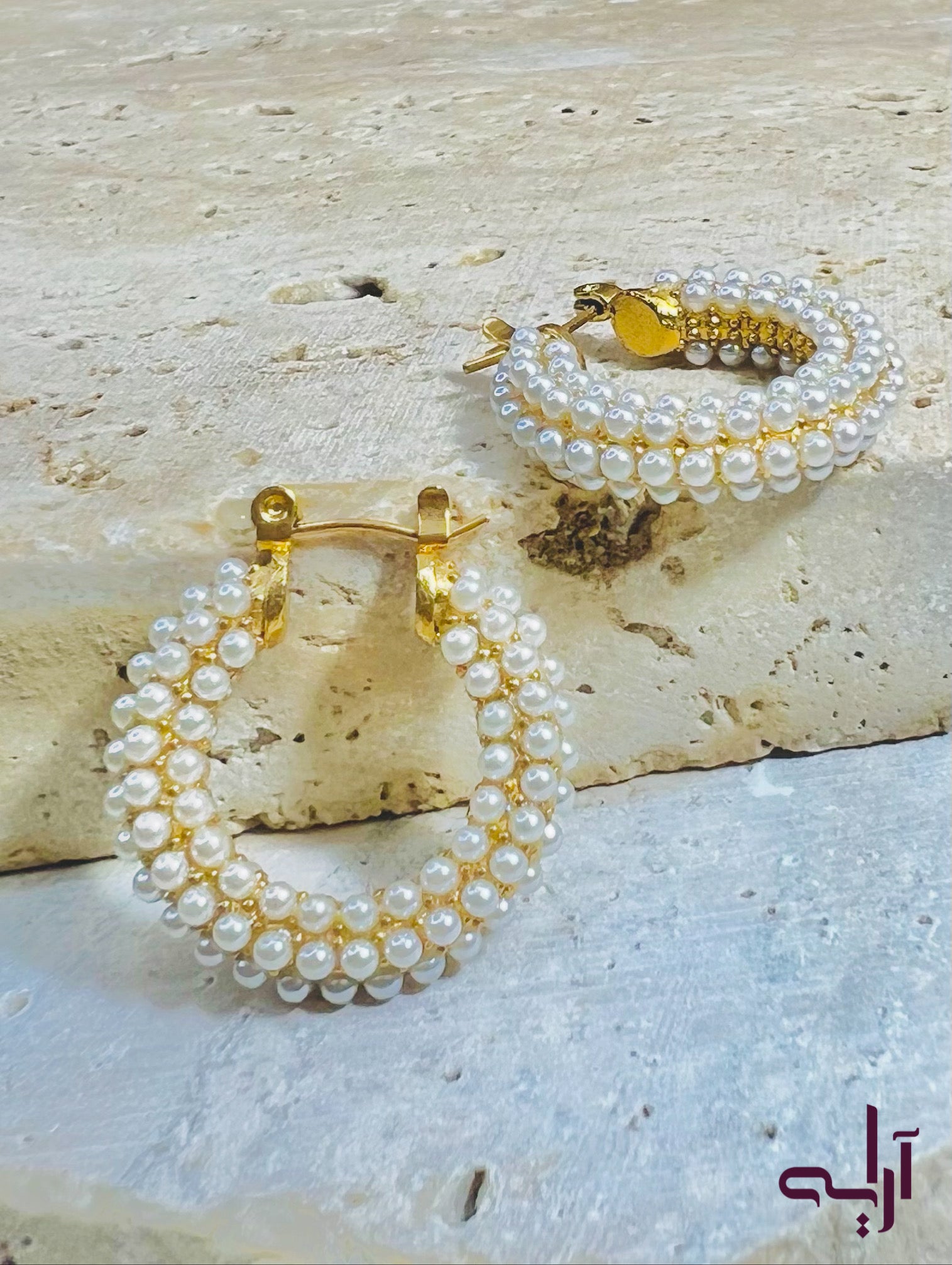 Pearl Cascade Hoops