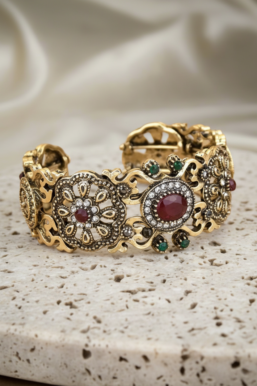 Vintage Ruby Bracelet
