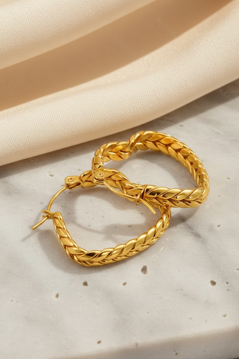 Velora H-Twist Hoops