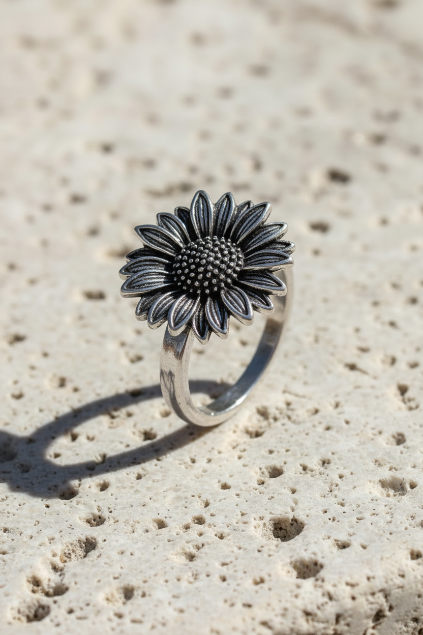 Sunflower Retro ring
