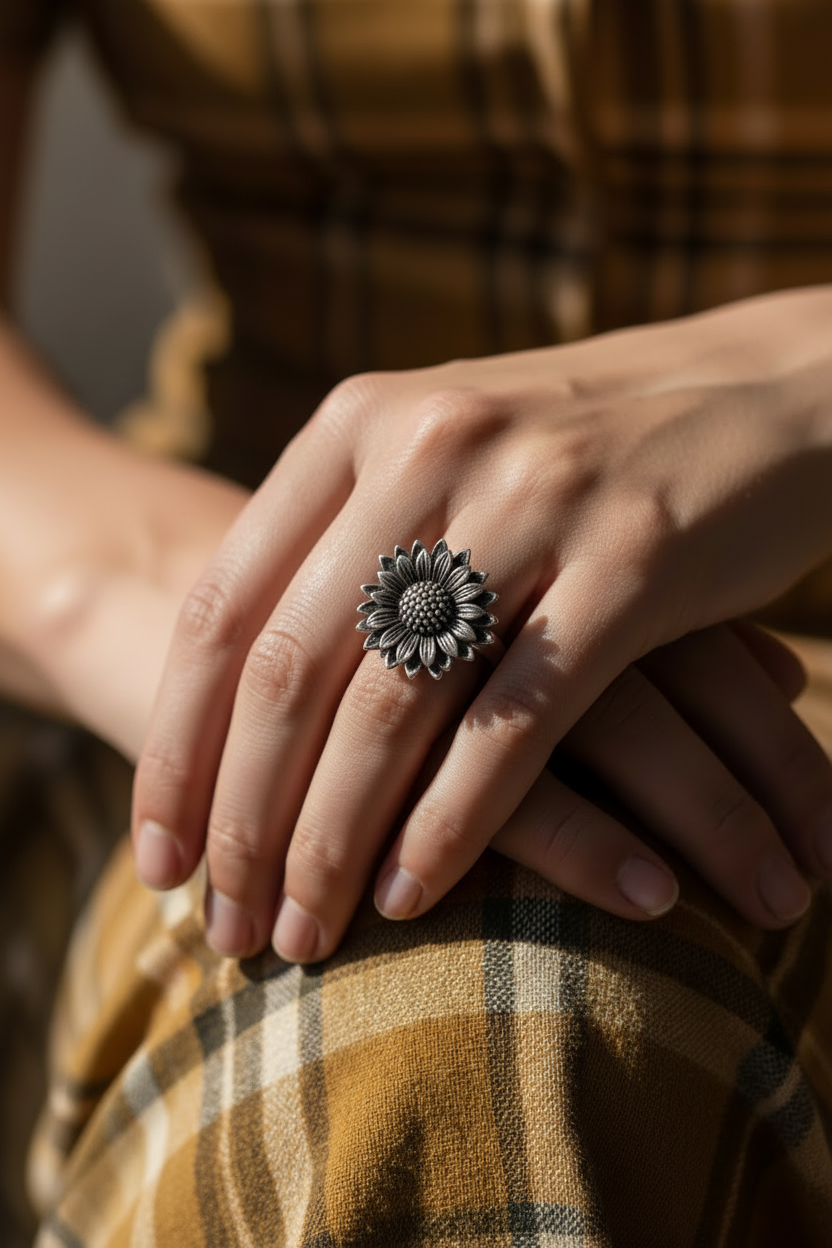 Sunflower Retro ring