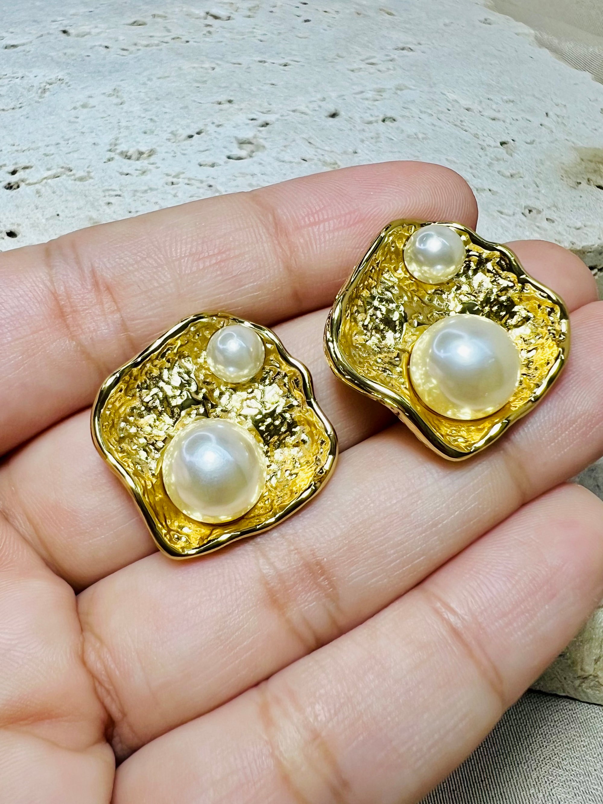 Pearl Cradle Studs