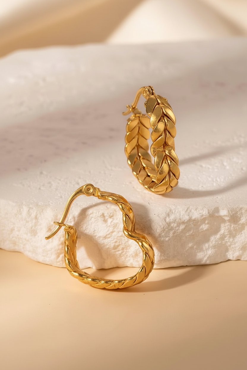 Velora H-Twist Hoops