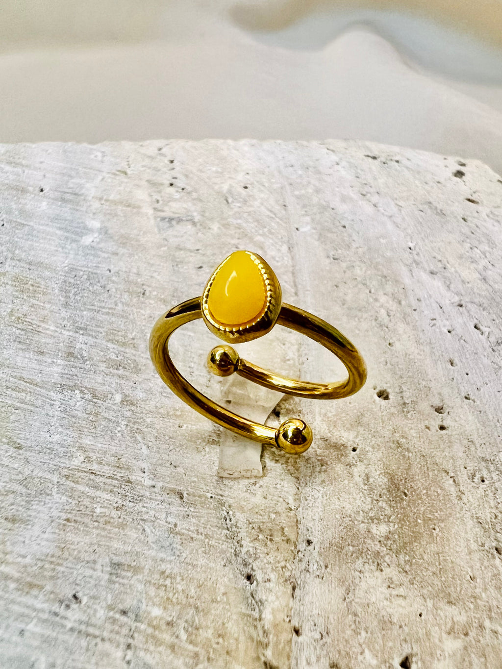 Talisim Ring — gold-plated stainless steel ring by Arayeh, view 5