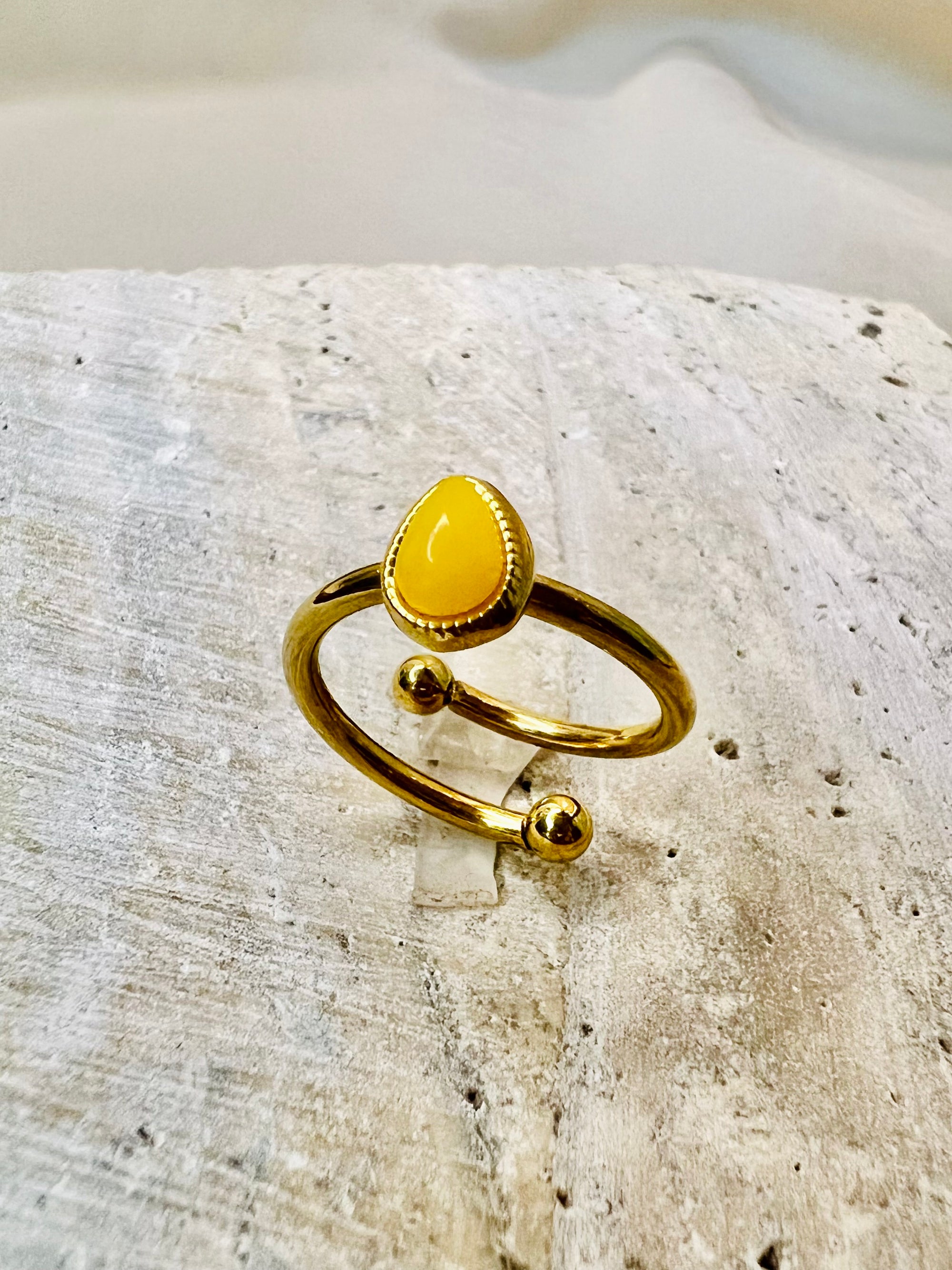 Talisim Ring — gold-plated stainless steel ring by Arayeh, view 5