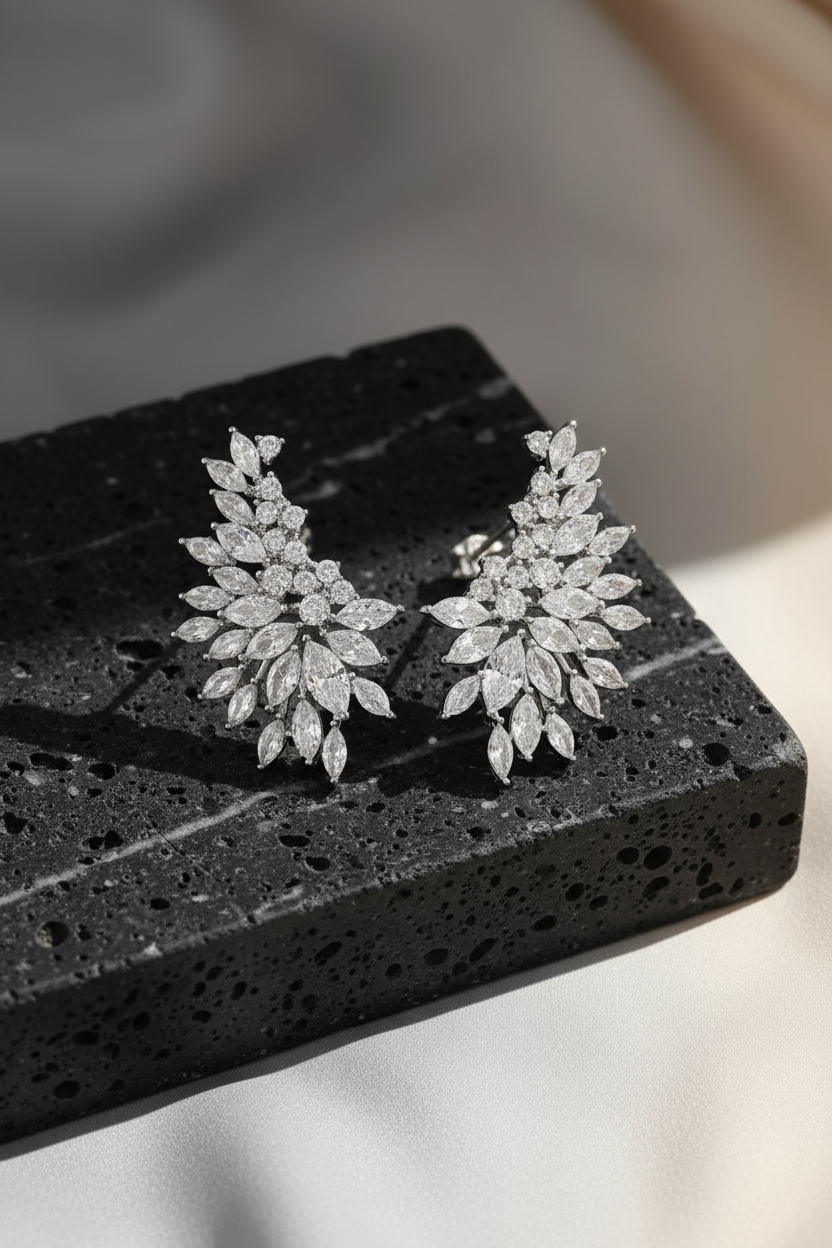 Luxe Crown Studs