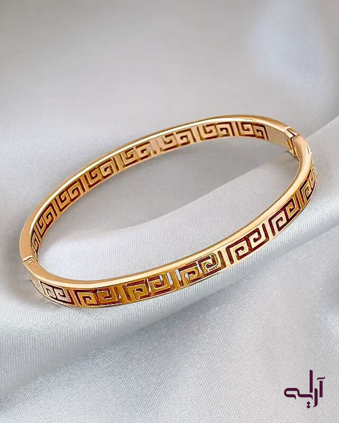 Golden Greek Key bangle