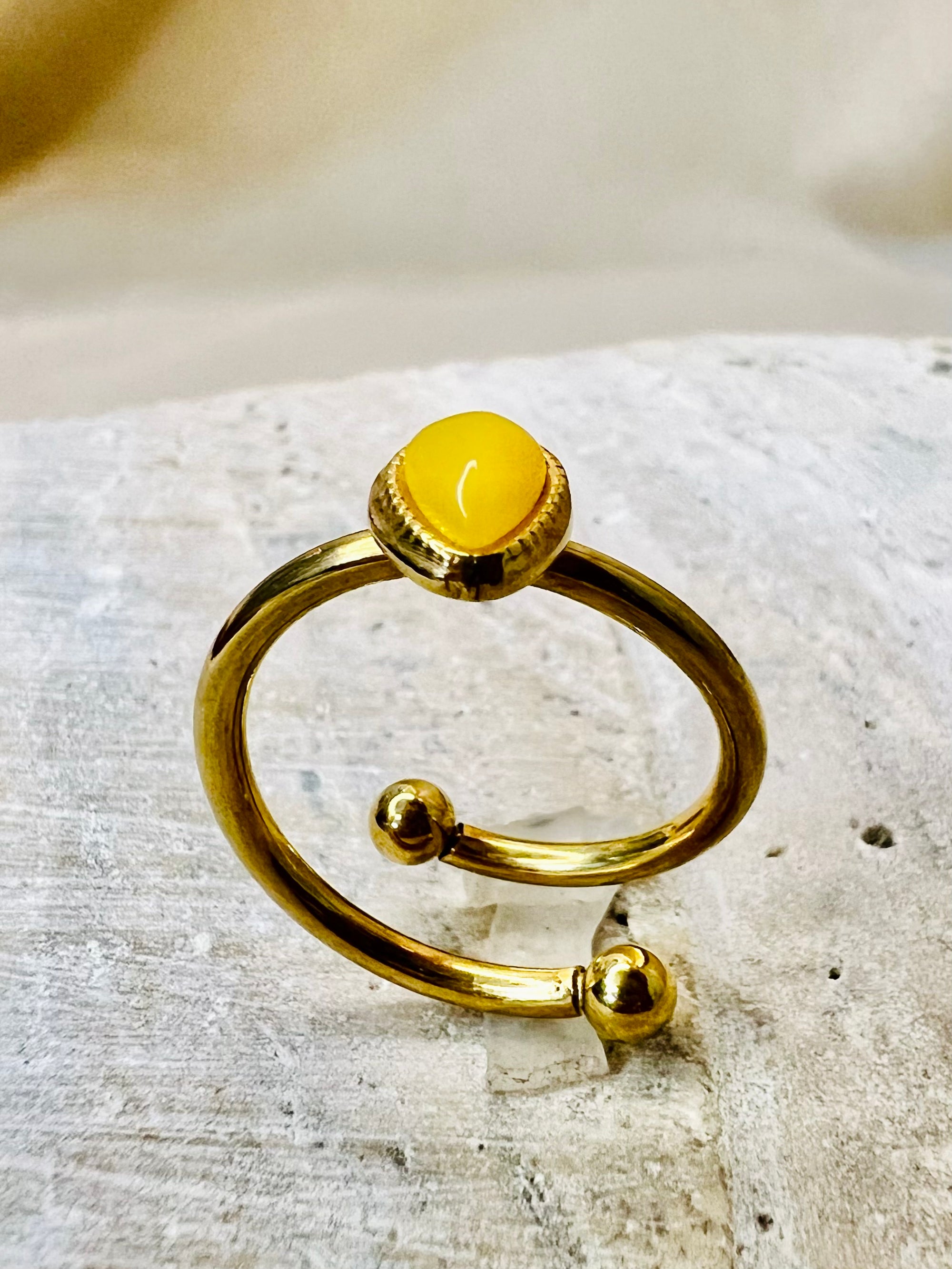 Talisim Ring — gold-plated stainless steel ring by Arayeh