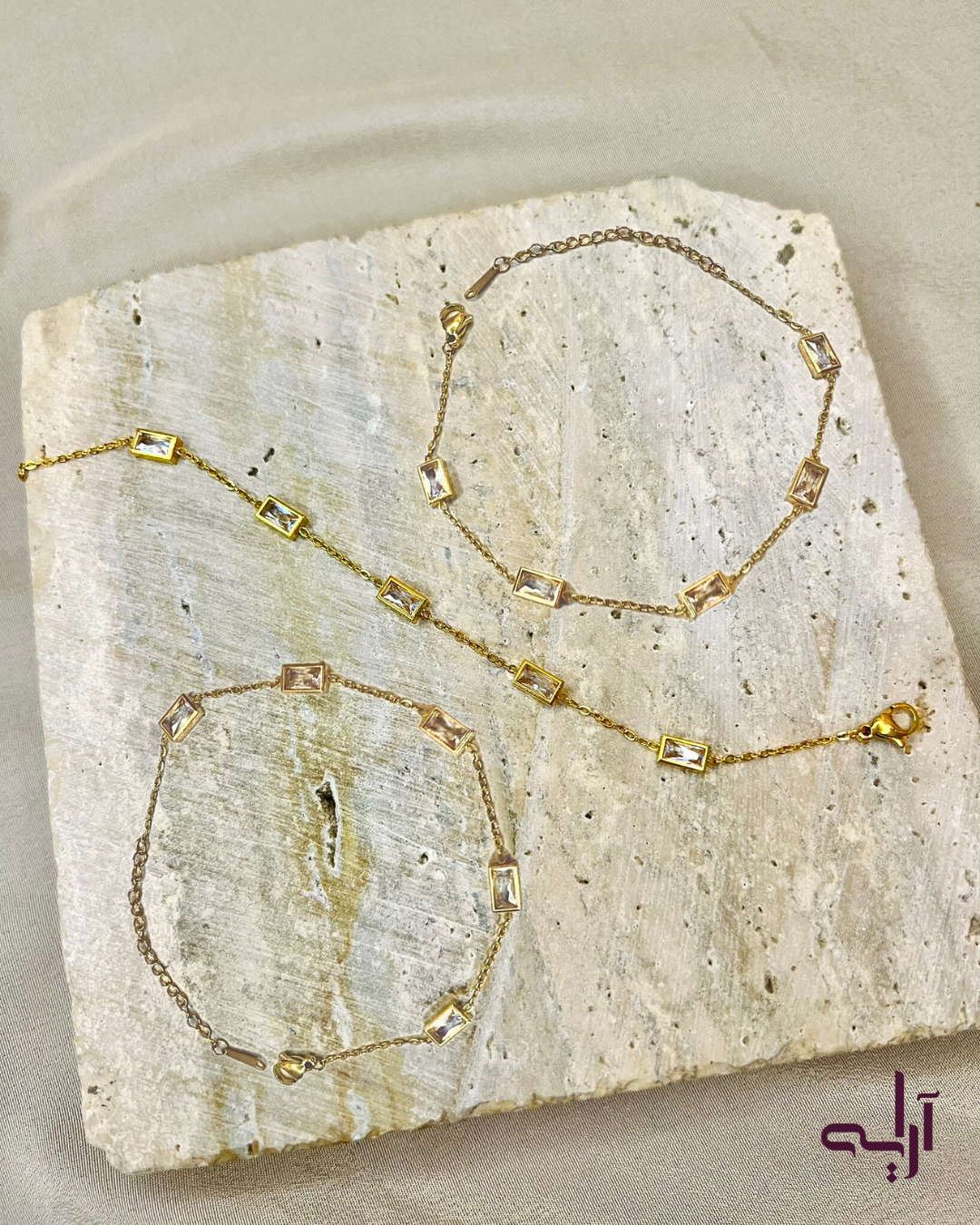 Gilded Rectangle Bracelet