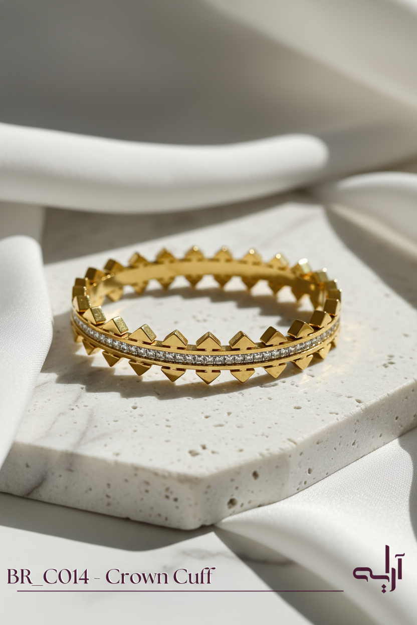 Golden Crown Cuff