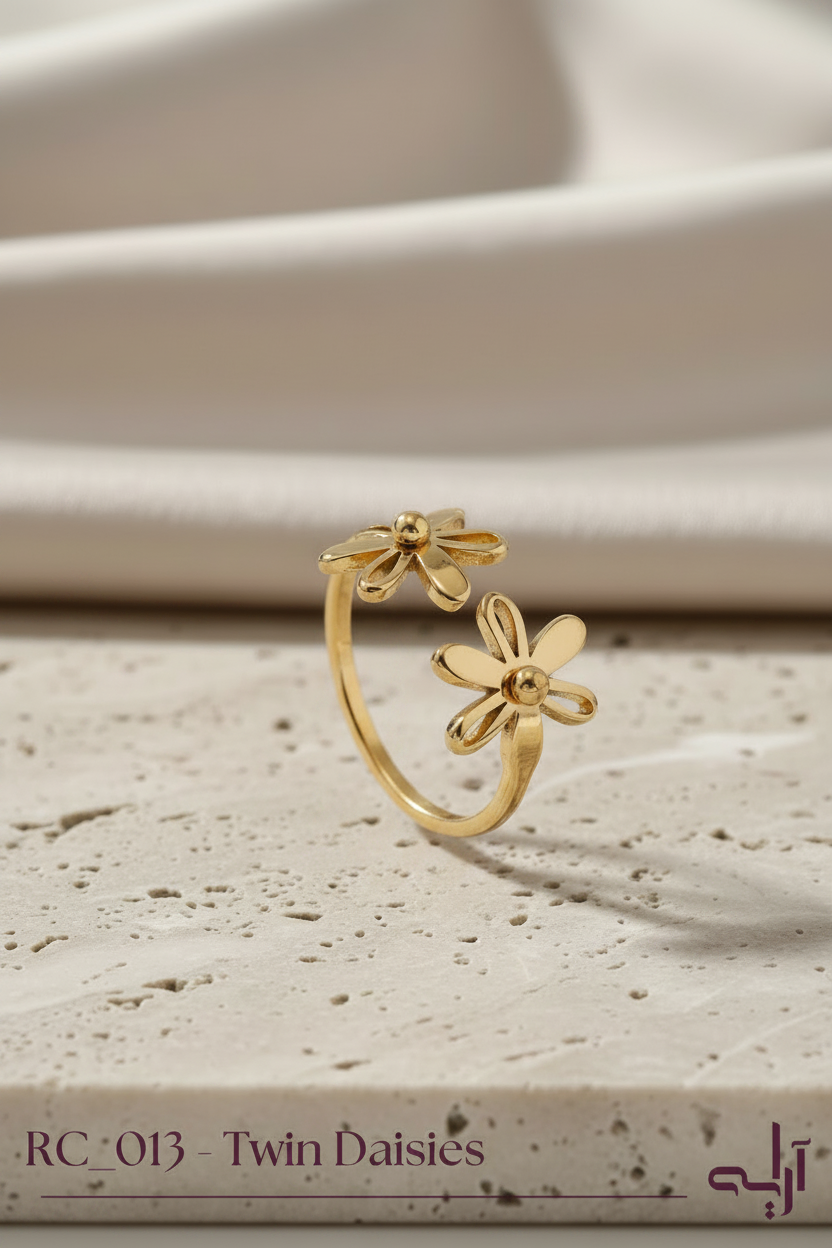 Gold Twin Daisies