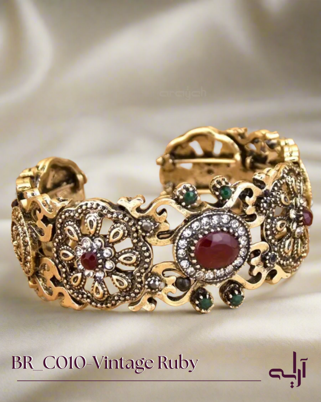 Vintage Ruby Bracelet