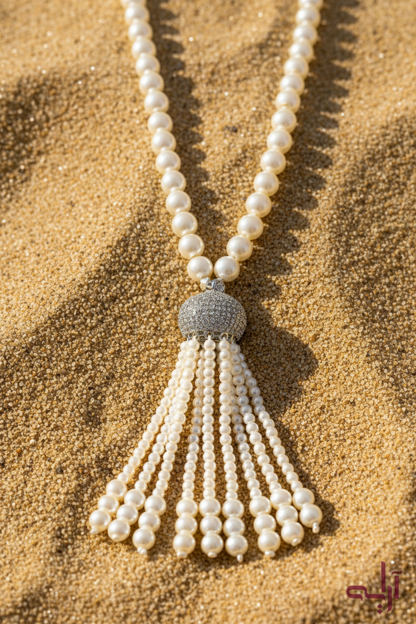 Silver Ball Pear Maala