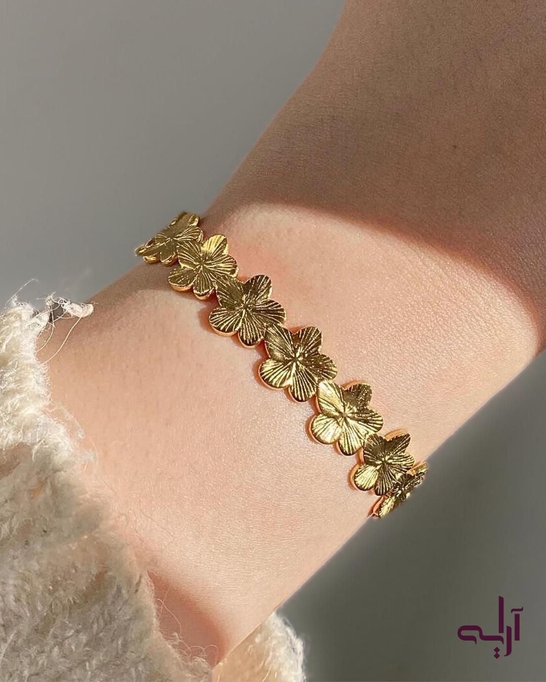 Golden Blossom Cuff