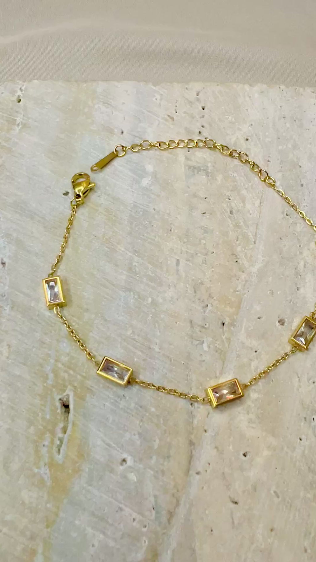 Gilded Rectangle Bracelet